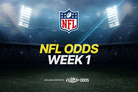 nfl week one odds|NFL Week 1 game picks, schedule guide, fantasy football tips, .